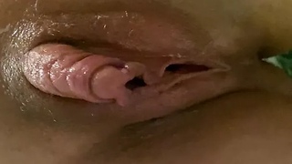Wife fingering pussy in the shower
