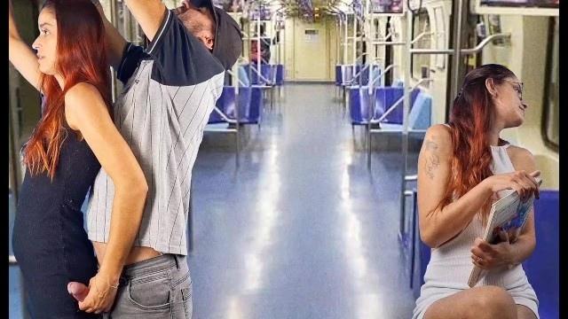 Blowjob on the bus in public!